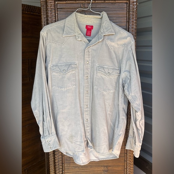 Mossimo Supply Co. Other - Y2K vintage Mossimo light brown corduroy
western Pearl snap button down Large